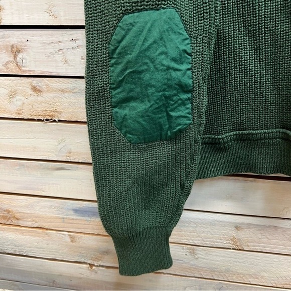 Women's Green Cardigan Sweater - Picture 6 of 10